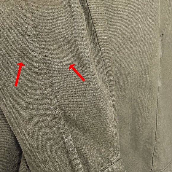 NWT DYNAMITE Utility Jacket XS “Dried Herb” Green - Picture 7 of 8